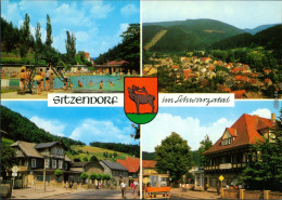 Sitzendorf Schwimmbad, Teilansicht,   Hotel Zur Linde 1986 - Other & Unclassified