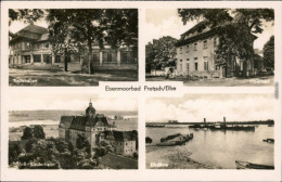 Pretzsch-Bad Schmiedeberg 4 Bild: Badehallen, Moorbad, Elbfähre Und Schloß 1968  - Autres & Non Classés