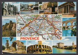 091311/ PROVENCE, Carte Géographique Illustrée - Provence-Alpes-Côte D'Azur