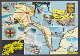 128390/ ILE DE NOIRMOUTIER, Carte Géographique Illustrée - Ile De Noirmoutier