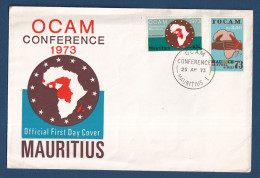 Maurice - OCAM Conference - FDC - Premier Jour - Mauritius - 1973 - Maurice (1968-...)