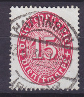 Deutsches Reich Dienst 1929 Mi. 124, 15 Pf. Ziffernzeichnung Deluxe HATTINGEN 1930 Cancel !! - Service