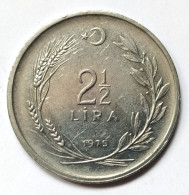 Turquie - 2 1/2 Lira 1975 - Turquia