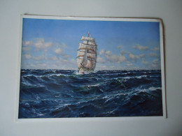 GERMANY    POSTCARDS SHIPS  KALCKREUTH  SECLER  AUF DEM  ATLANTIK  MORE   PURHASES 10% DISCOUNT - Autres & Non Classés