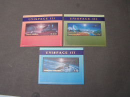 Space , By UNO   3 Blöcke ** MNH - Collections