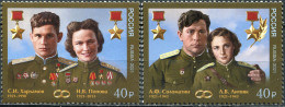 RUSSIA - 2021 - SET OF 2 STAMPS MNH ** - Heroes Of The Soviet Union - Unused Stamps