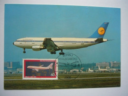 Avion / Airplane / LUFTHANSA / Airbus A300 / Carte Maximum - 1946-....: Era Moderna