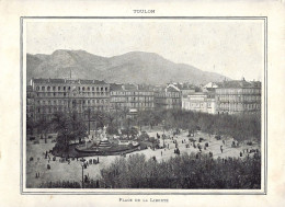 *FRANCE - TOULON - Photographie 15.5x21 Issue D'un Dépliant Ancien - Place De La Libertée - Andere & Zonder Classificatie