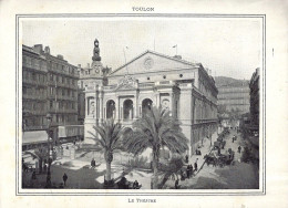 *FRANCE - TOULON - Photographie 15.5x21 Issue D'un Dépliant Ancien - Le Théatre - Autres & Non Classés