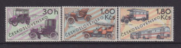 CZECHOSLOVAKIA  - 1969 Motor Vehicles Set Never Hinged Mint - Unused Stamps