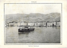 *FRANCE - TOULON - Photographie 15.5x21 Issue D'un Dépliant Ancien - Le Quai Cronstadt - Andere & Zonder Classificatie