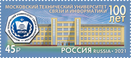 RUSSIA - 2021 -  STAMP MNH ** - 100 Years Of The Moscow Technical University - Nuevos