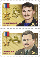 RUSSIA - 2021 - SET MNH ** - Andrey V. Dneprovsky And Stanislav N. Morozov - Nuovi