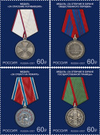 RUSSIA - 2021 - SET OF 4 STAMPS MNH ** - Medals - Nuovi