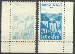 Turkey; 1956 Inauguration Of Sariyar Dam ERROR "Abklatsch Print" MNH** - Nuevos