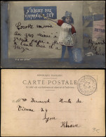 .Frankreich Patriotika France Mädchen NOUBLIEZ PAS D'AFFRANCH SVP 1908 - Other & Unclassified