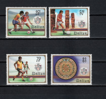 Belize 1986 Football Soccer World Cup Set Of 4 MNH - 1986 – Mexiko