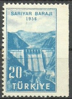 Turkey; 1956 Inauguration Of Sariyar Dam ERROR "Imperf. Edge" MNH** - Nuevos