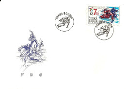 FDC 459 Czech Republic Paralympic Torino 2006 Sledge Hockey - Jockey (sobre Hielo)