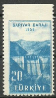 Turkey; 1956 Inauguration Of Sariyar Dam ERROR "Imperf. Edge" MNH** - Neufs