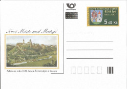 CDV 69 - Czech Republic Nove Mesto Nad Metuji Neustadt An Der Mettau, 500th Anniversary 2001 Castle Coat Of Arms - Altri & Non Classificati