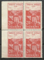 Turkey; 1956 Inauguration Of Sariyar Dam ERROR "Imperf. Edge" MNH** - Neufs