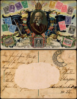 Ansichtskarte  Briefmarken-Ansichtskarte Österreich Kaiser Franz Joseph 1908 - Postzegels (afbeeldingen)