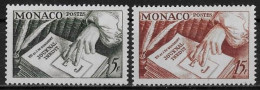 MONACO - JOURNAL INEDIT DES FRERES GONCOURT - N° 392 ET 393 - NEUF** MNH - Ungebraucht