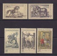 CZECHOSLOVAKIA  - 1969 Horses Set Never Hinged Mint - Unused Stamps