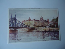 HUNGARY  POSTCARDS ST GELLERT BAD AND HOTEL 1925 RICHTER   MORE  PURHASES 10% DISCOUNT - Ungarn