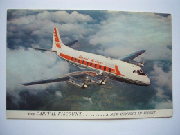 Avion / Airplane / CAPITAL AIRLINES / Vickers Viscount / Airline Issue - 1946-....: Era Moderna