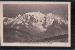 Cpa 74 Le Mont  Blanc Vu De Sallanches - Sallanches