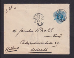1909 - 12 1/2 C. Ganzsache Ab DJOMBANG Nach Utrecht - India Holandeses