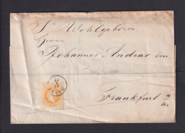 1872 - 2 Kr. Auf Drucksachenbrief Nach Frankfurt - Covers & Documents