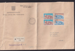 1954 - Mischfrankatur Auf Einschreibbrief Nach Milano - Storia Postale