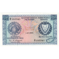 Chypre, 250 Mils, 1980, 1980-12-01, KM:41c, NEUF - Cipro