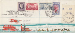 Ross Dependency  1st Trans-Antarctic Crossing  REGISTERED Cover Ca Scott Base 20 JA 1958 (RO175) - Cartas & Documentos