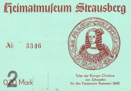 Strausberg (Mark) Heimatmuseum Nr. 3346 Ngl #168.043 - Other & Unclassified