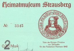 Strausberg (Mark) Heimatmuseum Nr. 3345 Ngl #168.042 - Otros & Sin Clasificación