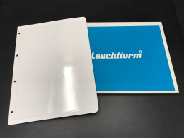 Leuchtturm U-Tafeln (DIN A4), Weiß, 1er Streifen (1VE) Neuwertig (VD591 - Blankoblätter