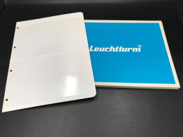 Leuchtturm U-Tafeln (DIN A4), Weiß, 2er Streifen (1VE) Neuwertig (VD593 - Blankoblätter