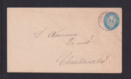 1894 - 2 C. Ganzsache In Christiansted - Denmark (West Indies)