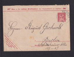 BERLIN - 5 Pf. Rot Ganzsache Gebraucht 1897 In Berlin - Privatpost