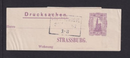 STRASSBURG - 1887 - 2 Pf. Ganzsache - Gestempelt - Private & Local Mails