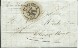 FRANCE LETTRE ST AFFRIQUE ( AVEYRON ) POUR CLERMONT L' HERAULT ( HERAULT ) DE 1846 LETTRE COVER - 1801-1848: Précurseurs XIX