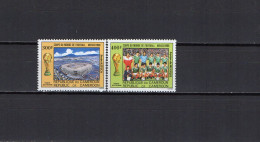 Cameroon - Cameroun 1986 Football Soccer World Cup Set Of 2 MNH - 1986 – Mexiko