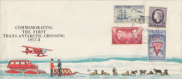 Ross Dependency Commemorating  1st Trans-Antarctic Crossing  2 Signatures  Ca Scott Base 20 JA 1958 (RO176) - Cartas & Documentos