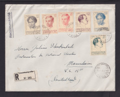 1940 - Caritas Auf Einschreibbrief Ab Luxembourg Nach Mannheim - Zensur - Storia Postale