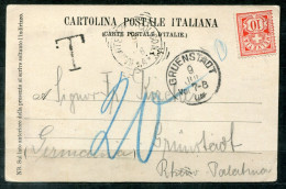 ITALIEN - Schiffspost, Navire, Paquebot, Ship Letter, Stempel NATANTE COLICON 4 + T + Hs. "20" Auf AK Lago Di Como - Marcophilia