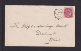 1900 - 2 C. Auf Brief Ab Ottawa Nach Detroit - Covers & Documents